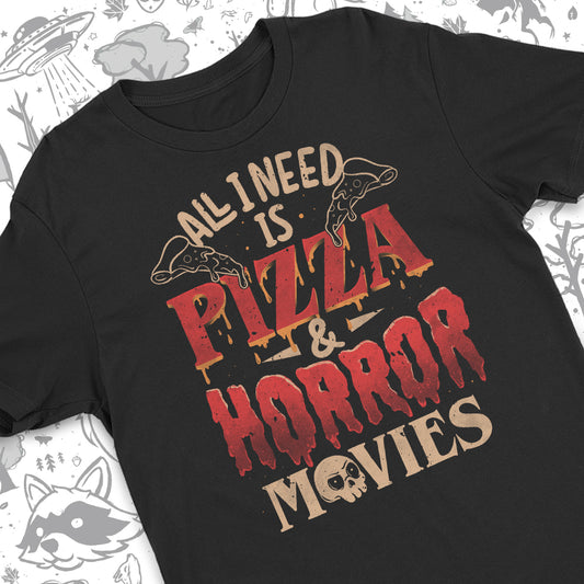 Pizza and Horror Movies T-Shirt