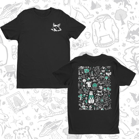 Lost Woods (Logo & Doodles) - T-Shirt